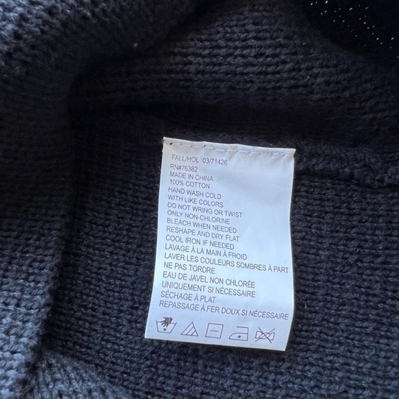 Timberland mock neck 1/4 zip sweater with Fair Isle design on sleeves - Picture 7 of 12